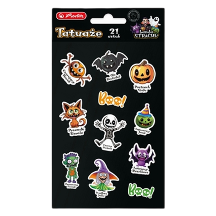 Herlitz Tatuaże Halloween 21szt Herlitz Tatuaże Halloween 21szt