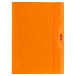 Herlitz teczka rysunkowa A4 z gumką pomarańczowa color blocking