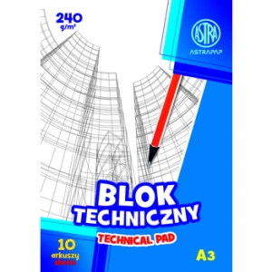 Astra Blok techniczny ASTRAPAP A3 240 g 10 ark