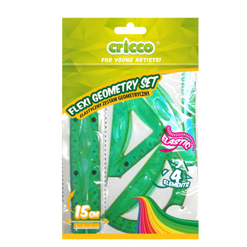 Zestaw geometryczny Flexi Cricco z linijką 15cm 915998_0_1746754940446.jpg