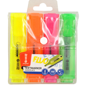 Zakreślacz Memobe, neonowy, 4 kolory etui 910484_0_1746754662817.jpg
