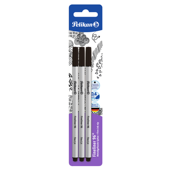 Pelikan cienkopis 96 0,4 mm czarny 3 szt bl 936959_0_1746755638087.jpg