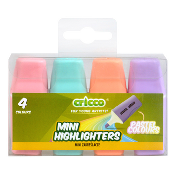 Zakreślacze Mini Cricco pastel 4 kolory etui 895517_0_1746754176133.jpg