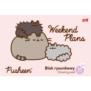 Blok rysunkowy A4 20 kartek Pusheen