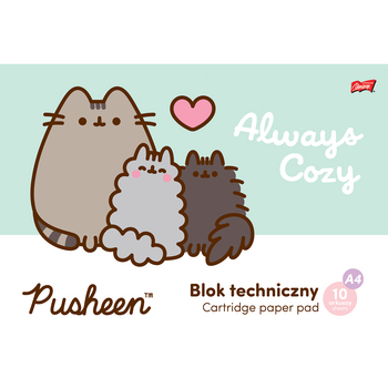 Blok techniczny A4, 10 kartek Pusheen 771581_0_1746749320291.jpg