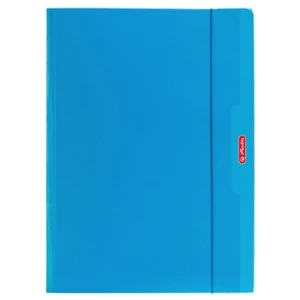 Herlitz teczka rysunkowa A4 z gumką niebieska color blocking