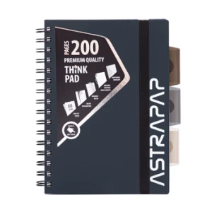 Kołozeszyt A5 100 kartek w kratkę PP Ombre Line Astra