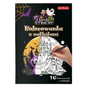 Herlitz Kolorowanka A5 16 stron z naklejkami Halloween