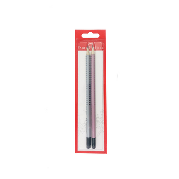 Ołówek grip 2001 HB z gumką Faber-Castell srebrny+ różowy 2 sztuk 81194_0_1746736642860.jpg