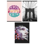 Zeszyt szkolny GIMBOO A4 w linie 60 kart 70gsm mix