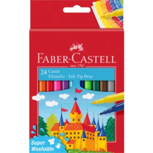 Flamastry Zamek 24 kolory opakowanie kartonowe Faber-Castell