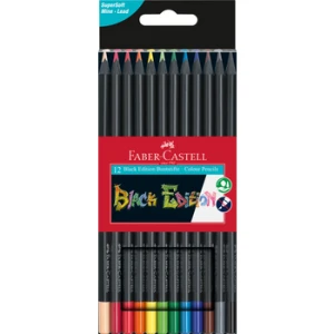 Kredki trójkątne black edition 12 kolorów FABER-CASTELL