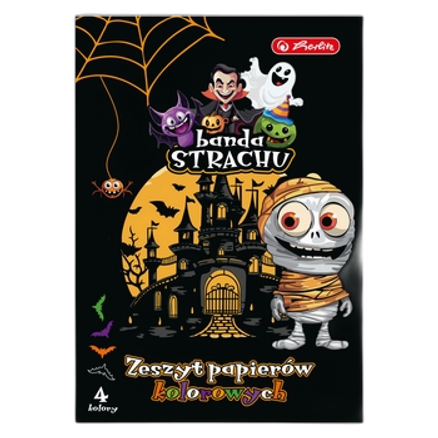 Herlitz Zeszyt papierów kolorowych A5 Halloween Herlitz Zeszyt papierów kolorowych A5 Halloween