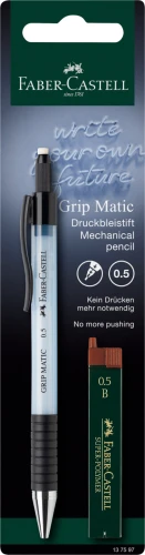Ołówek automatyczny GRIP MATIC 1375 0.5mm + 12 wkładów grafitowych Faber-Castell