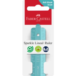 Linijka SPARKLE 15 cm odporna na złamania mix kolorów Faber-Castell