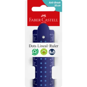 Linijka DOTS 30 cm odporna na złamania mix kolorów Faber-Castell