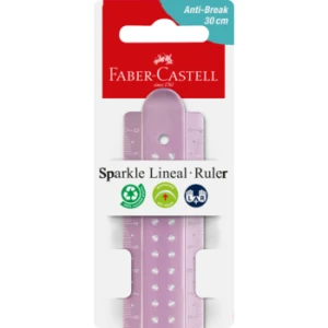 Linijka Sparkle 30 cm odporna na złamania, mix kolorów Faber-Castell