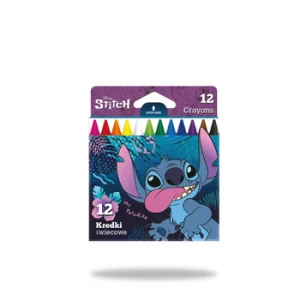 Kredki świecowe 12 kolorów Disney Stitch blue