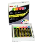 Pentel Pastele olejne w 6 kolorach fluorescencyjnych, PHN-F6