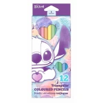 Kredki ołówkowe trójkątne 12 kolorów Stitch pastel
