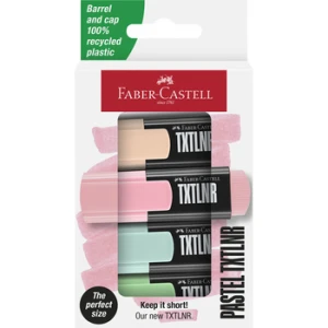 Zakreślacz mini TXTLNR 4 kolory pastelowe Faber-Castell