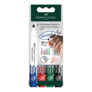 Marker do tablic suchościeralnych 4 kolory Faber-Castell