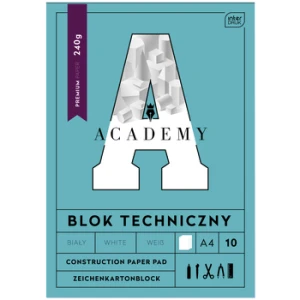 Blok techniczny A4 10 kartek 240 g ACADEMY