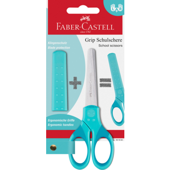 Nożyczki szkolne GRIP turkusowe Faber-Castell 901629_0_1746823120183.jpg