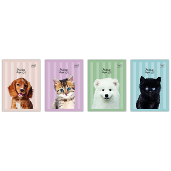 Zeszyt do słówek A6 32 kartki kratka 70 g UV Puppy Sign 403963_0_1746821999413.jpg