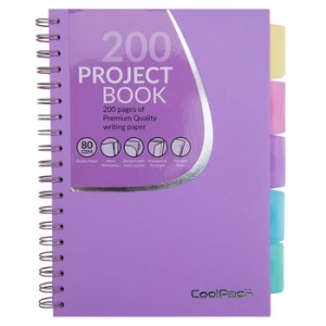 Kołobrulion A4 Coolpack pastel fiolet 100 kartek w kratkę