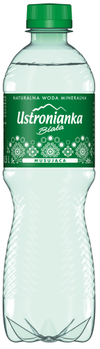 Ustronianka Biała Naturalna Woda Mineralna musująca 0,5l