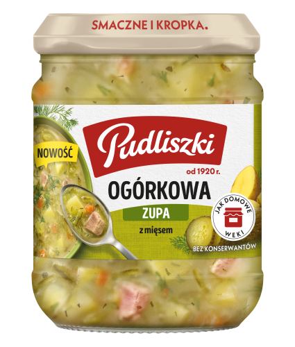 Zupa ogórkowa z mięsem Pudliszki 440 g Zupa ogórkowa z mięsem Pudliszki 440g