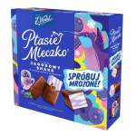 E.Wedel Ptasie Mleczko® o smaku jagodowy shake w czekoladzie mlecznej 340 g