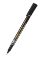 Pentel Foliopis z cienką okrągłą końcówką NF450 - czarny x 2