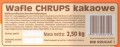 Wafle kakaowe Chrups Cukry Nyskie 2,5kg