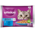 Rybne przysmaki 1+ Galaretka z łososiem i z tuńczykiem Whiskas 340g (4x85g)