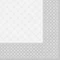 Serwetka paw professional dinner subtle grid silver , serwetki 1 warstowe 40x40cm składane 45383 50 szt w paczce. wykonane z airlaid