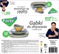 forte+ gąbki do zmywania z eko fibrą 10 szt.