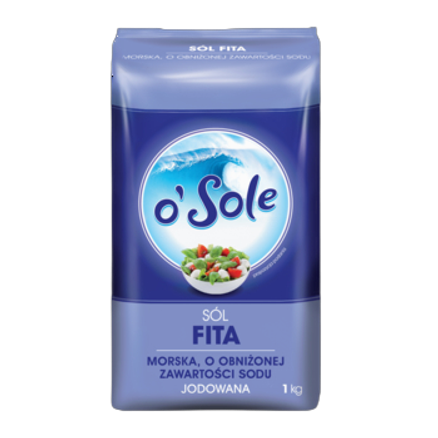 Sól Morska Fita jodowana O'Sole 1 kg Sól Morska Fita jodowana O'Sole 1kg