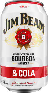 'Jim Beam Bourbon Whiskey&Cola 4,5% 330 ml