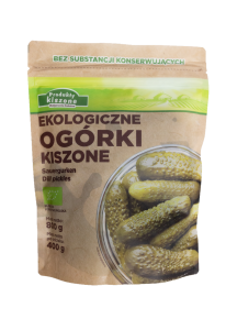 Ekologiczne ogórki kiszone doypack polska 800 g małgorzata kałużna