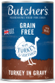 Butcher's Original Turkey in Gravy, karma dla psa, z indykiem i warzywami , kawałki w sosie, 400g
