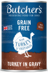 Butcher's Original Turkey in Gravy, karma dla psa, z indykiem i warzywami , kawałki w sosie, 400 g