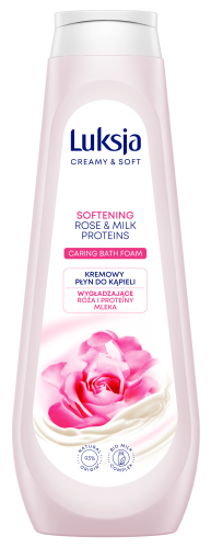 Płyn do kąpieli Luksja Creamy&Soft róża i proteiny mleka 900ml
