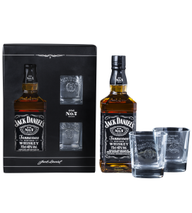 'jack daniel's tennessee whiskey 40% 700 ml kartonik + 2 szklanki