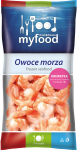 MyFood Krewetka gotowana obrana z ogonem. rozmiar:16-20 szt./lb. glazura: 20%. 400 g/500 g