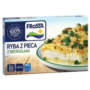 Mrożonka FRoSTA Ryba z pieca z sosem brokułowym 330 g