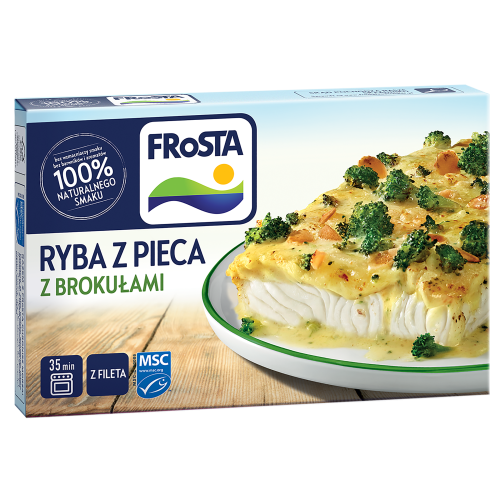 Mrożonka FRoSTA Ryba z pieca z sosem brokułowym 330 g