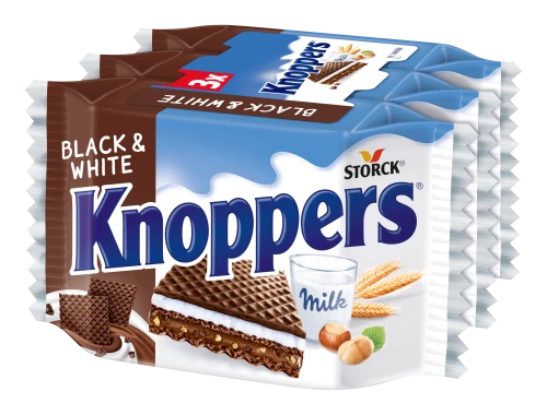 Knoppers black&white 75g