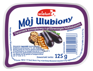 Twarożek kanapkowy mój ulubiony z grillowanym bakłażanem 125 g
